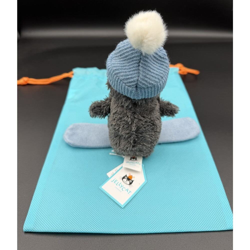 Jellycat Peanut Penguin 🐧 Snowboarding 🏂 AUTHENTIC BNWT & Dust Bag~Quick Ship! - Picture 3 of 8